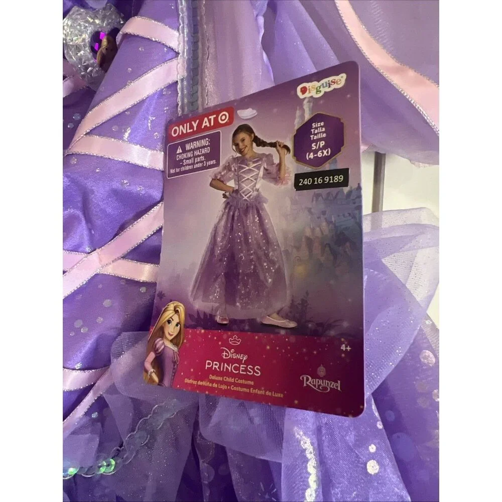 Disney Princess Rapunzel Dress Up Costume S/P (4-6X)